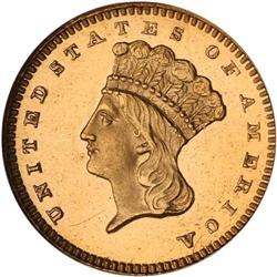 1877 $1 Gold Indian NGC PF65 UC