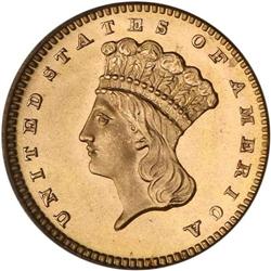 1880 $1 Gold Indian PCGS MS68