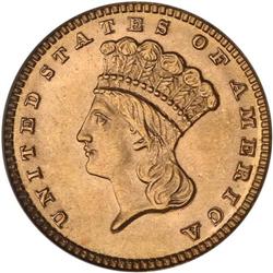 1883 $1 Gold Indian PCGS MS63