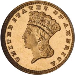 1884 $1 Gold Indian NGC PF67 CAM