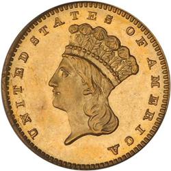1888 $1 Gold Indian PCGS PF64 CAM