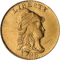 1796 $2.50 Bust. No Stars NCS About Unc