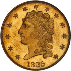1835 $2.50 Classic Head PCGS MS64