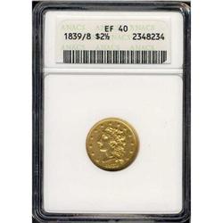 1839/8 $2.50 Classic Head ANACS EF40