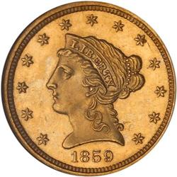 1859 $2.50 Liberty. Old Reverse NGC PF64 CAM