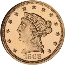 1868 $2.50 Liberty NGC PF65 CAM