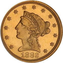 1882 $2.50 Liberty NGC Proof 64