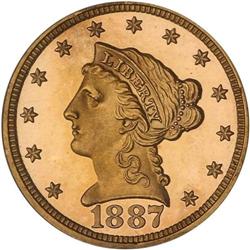 1887 $2.50 Liberty PCGS PF64 CAM