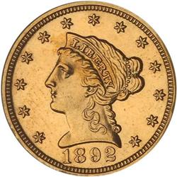 1892 $2.50 Liberty PCGS Proof 62