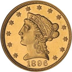 1896 $2.50 Liberty SEGS PF65 CAM
