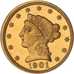 1901 $2.50 Liberty PCGS PF65 DCAM