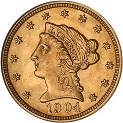 1904 $2.50 Liberty PCGS MS66