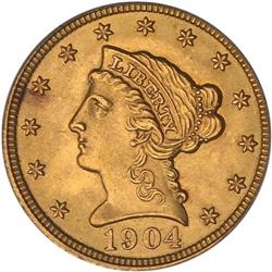 1904 $2.50 Liberty PCGS MS65