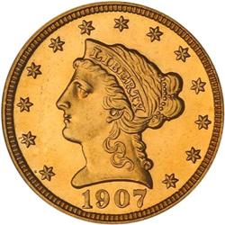 1907 $2.50 Liberty PCGS PR64