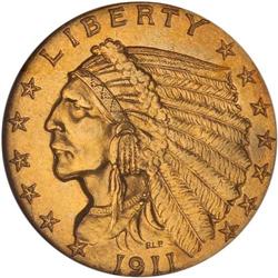 1911-D $2.50 Indian NGC MS62