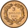 Image 2 : 1866 $3 Gold PCGS MS62