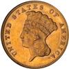Image 1 : 1874 $3 Gold PCGS MS62