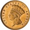 Image 1 : 1874 $3 Gold NGC MS61