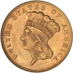 1878 $3 Gold PCGS MS63