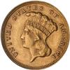 Image 1 : 1878 $3 Gold NGC MS61