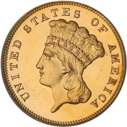 1885 $3 Gold PCGS PF64 DCAM
