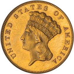 1887 $3 Gold PCGS PF62 CAM