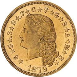 1879 $4 Gold. Flowing Hair NGC Proof 63