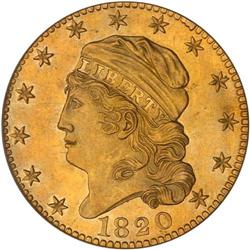 1820 $5 Capped Head. Sq Base 2, Breen 1-A, PCGS MS63