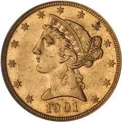 1901 $5 Liberty PCGS Proof 55