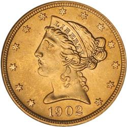 1902-S $5 Liberty NGC MS65