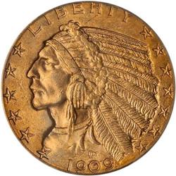 1909-D $5 Indian PCGS MS64