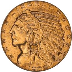 1909-D $5 Indian PCGS MS64