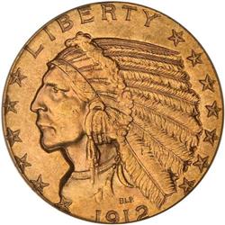 1912 $5 Indian PCGS MS63