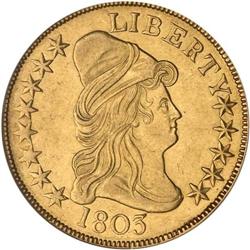 1803 $10 Bust. Sm Reverse Stars NCS AU Dtls Dmgd