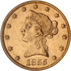 1855 $10 Liberty NGC MS60