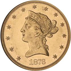 1873 $10 Liberty Closed 3 NGC PF62 CAM
