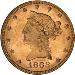 1882 $10 Liberty NGC MS63