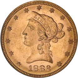 1882 $10 Liberty NGC MS63