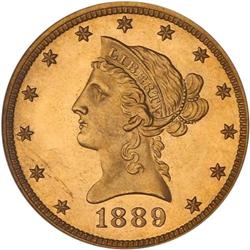 1889 $10 Liberty PCGS Proof 63