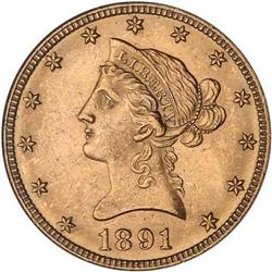 1891-CC $10 Liberty NGC MS63