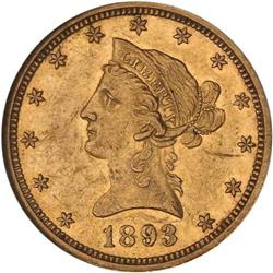 1893 $10 Liberty NGC Proof 55
