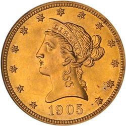 1905 $10 Liberty NGC MS65