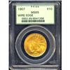 Image 3 : 1907 $10 Indian. Wire Edge, Periods PCGS MS65