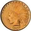 Image 1 : 1907 $10 Indian. No Periods PCGS MS64