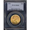 Image 3 : 1926 $10 Indian PCGS MS65