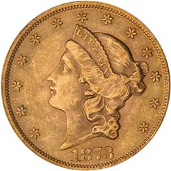 1873 $20 Liberty. Open 3 PCGS MS61