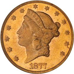 1877 $20 Liberty PCGS MS64