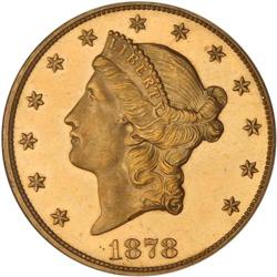 1878 $20 Liberty PCGS Proof 62