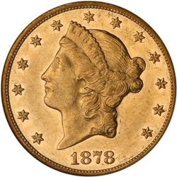 1878-CC $20 Liberty NGC AU58