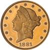 Image 1 : 1881 $20 Liberty PCGS PF62 CAM